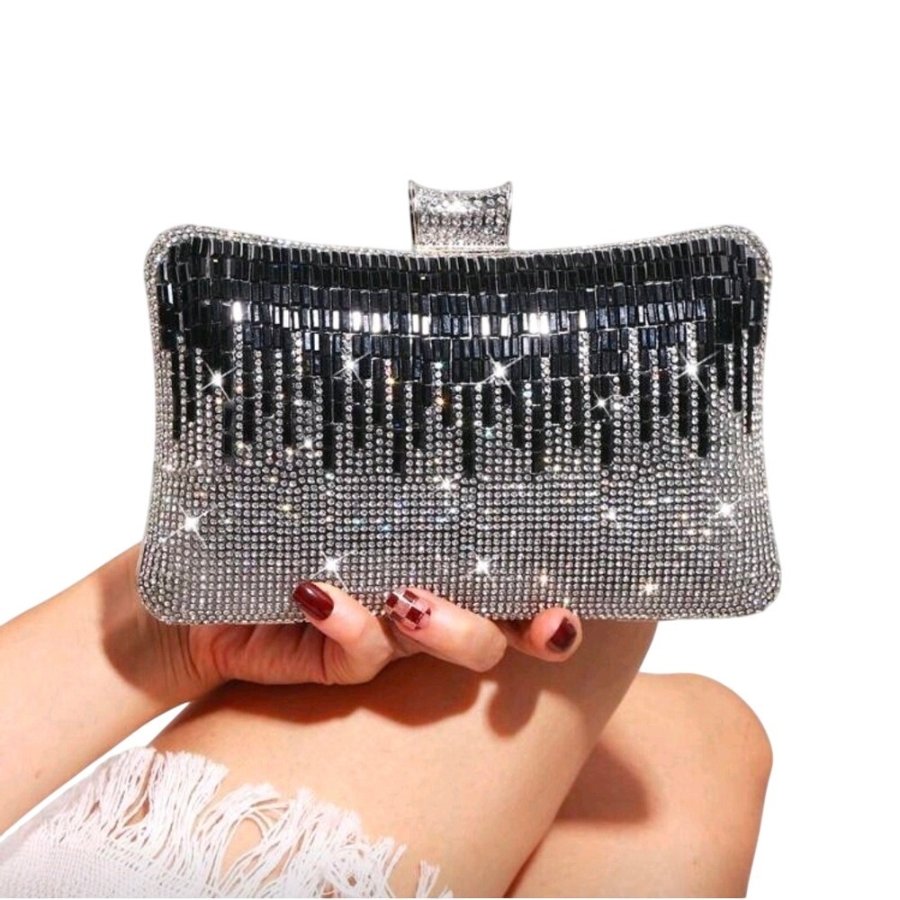 Sparkling Rhinestone Clutch Evening‎ Bag Evening Handbag Formal Party Bag Women